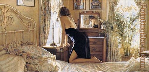 A Moment for Reflection painting - Steve Hanks A Moment for Reflection art painting